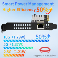 10G 内置有线 NAS 和服务器网卡 - Lekuo PR27R12 PCIe 3.0 X4 RJ45 适配器，适用于 TrueNAS ESXi Proxmox 小型企业 10G