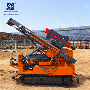 Le petit piqueur solaire peut gérer l'installation de pieux de 4,5 mètres de haut, de pieux en tôle d'acier et d'autres types de pieux - Product Image 2