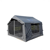 Tente de Glamping Familiale OEM 8 m² pour l'Été, Tente de Camping Gonflable de Luxe Multi-personnes, Tente d'Extérieur Robuste