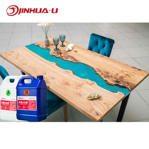 Résine époxy en cristal sans bulles à haute brillance pour résine de coulée profonde dans la coulée de table en bois en vrac - Product Image 2