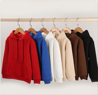 Sweats à capuche personnalisés des fabricants unisexe en coton peluche lourd grande taille sweats à capuche et sweat-shirts promotionnels pour hommes 400 g/m²