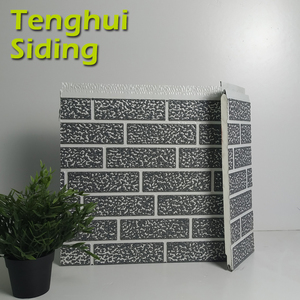 Panel <span class=keywords><strong>de</strong></span> pared sándwich <span class=keywords><strong>de</strong></span> poliuretano exterior <span class=keywords><strong>de</strong></span> 16mm <span class=keywords><strong>para</strong></span> casa prefabricada decorativa - Product Image 1