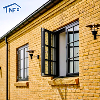 Ventanas Francesas de Aluminio con Triple Vidrio, Diseño Moderno, Certificación NFRC AS2047, Ventanas Abatibles de Vidrio Templado de Aluminio