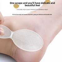 Râpe à pieds double face en verre nano en forme de huit pour le soin des pieds et des mains, élimination des callosités et des peaux mortes