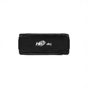Sangles en treillis métallique noir de 3 kg, 1,5 kg x 2 pièces pour poids de cheville et de poignet - Product Image 1