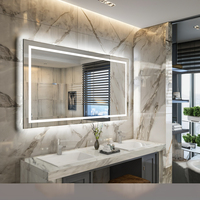 BATHNOLOGY Luxury Smart LED Light Bathroom Mirror Antifogging Two-Way Wall Mounted Mirror Modern Waterproof Design
