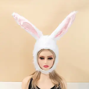 Copricapo di peluche con orecchie di coniglio di Pasqua festa in maschera fascia per capelli Idea regalo per le vacanze nella categoria fascia per capelli