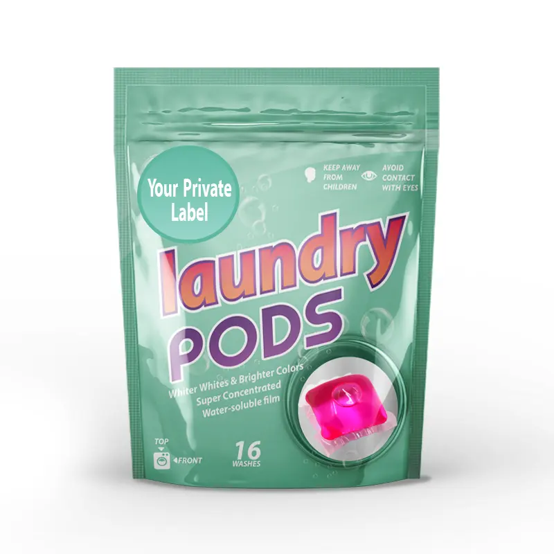 OEM Brand Laundry Detergent Capsule 3 in 1 Function Machine Wash Drop in Laundry Pods Enzyme Formula