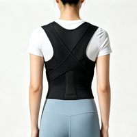 Correcteur de posture respirant, léger, avec bretelles réglables et coussinets d'épaule doux