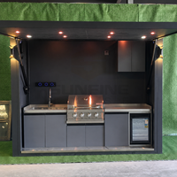 Cuisine extérieure modulaire de luxe pour villa, patio, réunions de famille