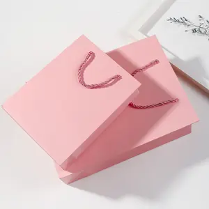 Custom Luxury Color Gift Shopping Bag Custom Logo Clothing Shopping Gift Jewelry Packaging Paper Bag