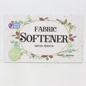 Natural Lavender Fragrance Fabric Softener and Fabric Cleaning Laundry Softener Sheets