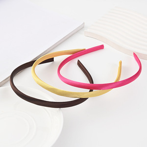 Hot DIY Satin Ribbon Hairband Custom Logo <b>Headbands</b> for Women - Product Image 2