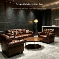 Ensemble table et chaises de style britannique rétro en bois massif pour bar commercial, restaurant, salle à cigares, lounge whisky, bar à expresso, pub, café