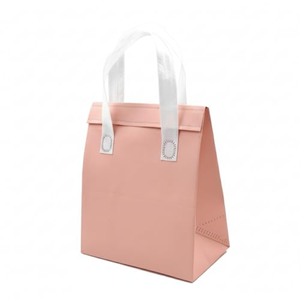 Bolsa Térmica Blanca Impermeable de Tela No Tejida con Asa para Postres, Bebidas, Restaurantes y Comida para Llevar al por Mayor - Product Image 1