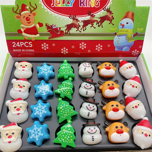 Hot Selling <b>LED</b> Finger <b>Lights</b> <b>Light</b> up Toys Snowman Snowflake Santa <b>Tree</b> Elk Ring Christmas Gift Ring Party Children's Toys - Product Image 4