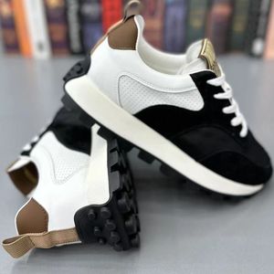 รองเท้าลำลองหนังผสมผ้าใบสำหรับวัยรุ่น รุ่นปี 2026 สีสันสดใส ดีไซน์แบบ Color-Block ตัดต่อผ้าแบบ Patchwork ทรง Low-Top ระบายอากาศได้ดี กันลื่น เหมาะสำหรับฤดูใบไม้ผลิ - Product Image 4