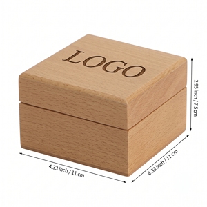 Custom Logo High Single Solid Personaised Wood <b>Watch</b> Box Rectangle Wooden <b>Watch</b> Box - Product Image 4
