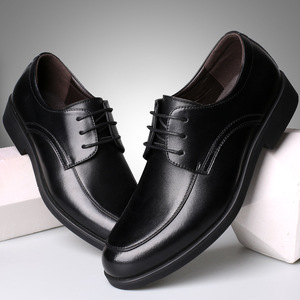 Zapatos Oxford de Vestir para Hombre, de Cuero Genuino, con Punta en Pico, con Cordones, para Primavera, Oficina, Carrera Profesional, Suela de Goma Negra Sólida - Product Image 4