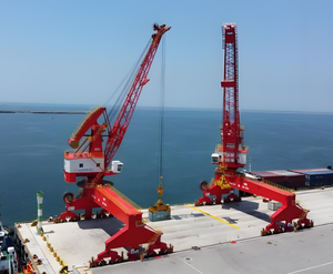 Werkseitiges sonder angebot 20-Tonnen-Portalkran mit 30-mm-Ausleger und Q-Type-Greifer, ausgestattet mit Core-SPS-Komponenten - Product Image 3