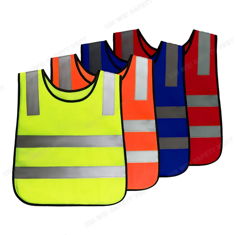 Vente en gros gilet réfléchissant haute visibilité personnalisé gilet de sécurité extérieur gilet de sécurité pour la construction avec poches vêtements réfléchissants sans manches