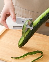 Hete Aanbieding: 3-in-1 Draagbare Fruit- en Komkommer Schiller, Buiten te Gebruiken Draagbare Groenteschiller en Schilmesje