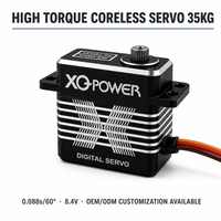 Servomoteur UAV 35KG, engrenage en acier inoxydable, boîtier en aluminium CNC, servomoteur numérique sans noyau, haute tension 6-8.4V, étanche, XQ-POWER XQ-S8035D