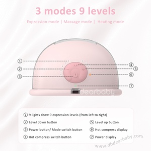 Fabrikneu ver öffentlicht Heat Com press <span class=keywords><strong>W2</strong></span> Milch pumpe Silikon Heiß press flansch Elektrische Milch pumpe mit 2000mAh Batterie - Product Image 4