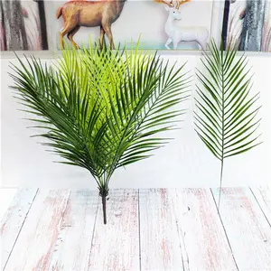 D3091 Hot Koop Kunstmatige Plastic Plant Palm Bladeren Voor Outdoor Decoratie