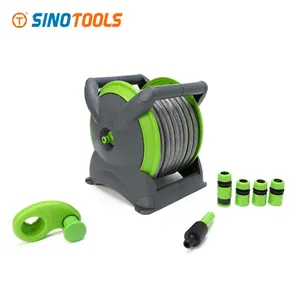 20m PVC chất lượng cao áp lực cao tưới vườn Hose Reel giỏ hàng