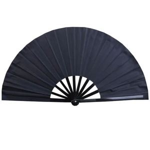 Regalos Festivos, Accesorios de Baile, Abanicos Plegables Promocionales de Gran Tamaño, Abanicos de Mano de PVC Estilo Kung Fu, Abanico de Mano de Bambú y Seda - Product Image 4
