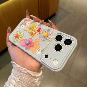 เคสโทรศัพท์ลายดอกไม้ 3 มิติ แฟชั่นสำหรับ iPhone 17 Air 16 15 14 13 Pro Max ลายหมีรักสวน ดีไซน์ดั้งเดิม IMD DIY ฝาหลังแบบแปลงร่างได้ - Product Image 6