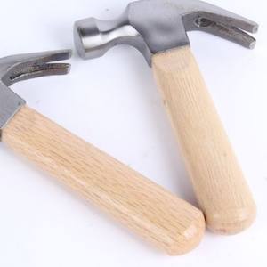 Mini martillo de garra con mango de madera de 170 mm, cara redonda, para uso doméstico en carpintería y bricolaje. - Product Image 2