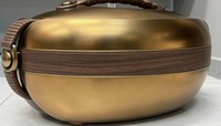 Olla térmica aislada premium jumbo de 4L, 5L, 6L con mango de madera, calentador de alimentos de acero inoxidable para banquetes y buffets de bodas