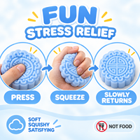 Nouveau style de jouet anti-stress en TPR, simulation de gâteau de lune, pour le Festival de la Mi-Automne
