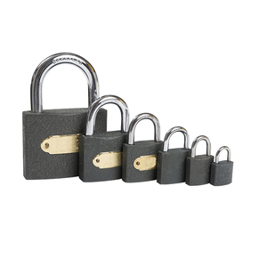 Campione di alta qualità disponibile lucchetto di sicurezza per impieghi medi lucchetto in ferro verniciato grigio - Product Image 3