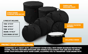 Juego de Bolsas de Transporte para Batería Personalizadas para Kits Estándar, Diseño Resistente y Acolchado Grueso para Protección de la Batería - Product Image 4