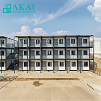 Maison préfabriquée de luxe Akay Original Factory Portable Casa, maison mobile préfabriquée, dortoir, maison modulaire détachable en conteneur