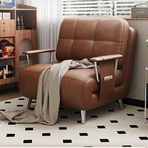 Sofá cama individual Vintage japonés nuevo <span class=keywords><strong>Retro</strong></span> moderno extensible plegable uso para una/dos personas para dormitorio sala de estar <span class=keywords><strong>pequeña</strong></span> - Product Image 2