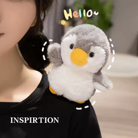 Animaux en peluche magnétiques miniatures mignons, décorations douces pour les épaules - Panda, raton laveur, tortue, amis de la forêt assis sur une chemise