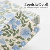 Serviettes en papier jetables à motifs floraux, serviettes en papier colorées teintes, 33x33, 1, 2 ou 3 plis, serviettes de table pour les fêtes, la restauration, les restaurants, les cafés