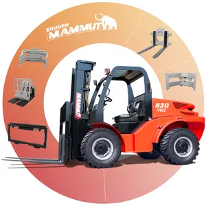 good price shandong 3t 4x4 japanese engine container 4m mast diesel forklift