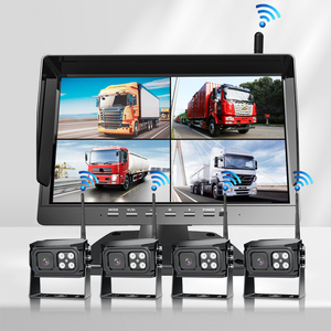Système de caméra de recul sans fil 4 canaux 10,1 pouces avec moniteur DVR pour assistance au stationnement des camions, chariots élévateurs et remorques - Product Image 3