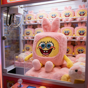 3000 Stili di Peluche <span class=keywords><strong>SpongeBob</strong></span> SquarePants da 8 Pollici, Giocattoli di Peluche a Tema Cartoni Animati per Bambini, Ideali per Macchine Acchiappapremi - Product Image 1