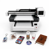 Imprimante UV à plat semi-automatique multifonctionnelle haute vitesse format A1, résolution 1200x1200 dpi pour stylos, bouteilles, téléphones