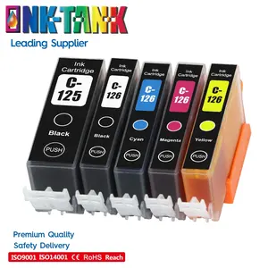 INK-TANK PGI-125 PGI 125 CLI-126 CLI 126 Premium Color Compatible InkJet Ink CartridgeためCanon MG6110 MG5310 Printer