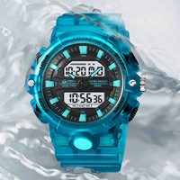 Montre de sport étanche pour homme STRYVE, double affichage, lumière nocturne, multifonctionnelle, montre électronique pour étudiants, 8028