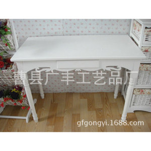 Mesa de Comedor Rectangular de Madera Maciza Blanca Estilo Europeo con Cajón para Uso Doméstico - Product Image 5