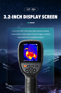กล้องถ่ายภาพความร้อนอินฟราเรด HTi Hot Sales Factory OEM/ODM ความละเอียดสูง 256X192 พร้อมหน่วยความจำ 8GB ช่วงอุณหภูมิ -20~550 องศาเซลเซียส - Product Image 2