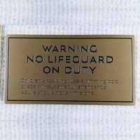 Plaque signalétique moderne en acier inoxydable et acrylique avec logo personnalisé pour portes d'hôtel et de bureau, indicateur Braille, nom de l'entreprise (garantie 3 ans)